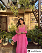 Blush Pink Strappy Chikankari Kurta Set